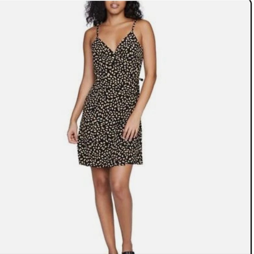 Sanctuary Wrap It Up Tank Dress. True Wrap. Animal Print.